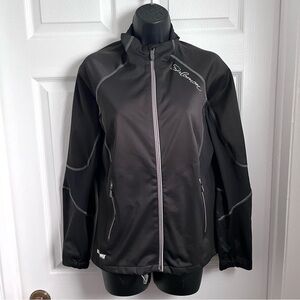3/30$💥 Salomon Light Jacket Windstopper gray Women Medium athletic activewear